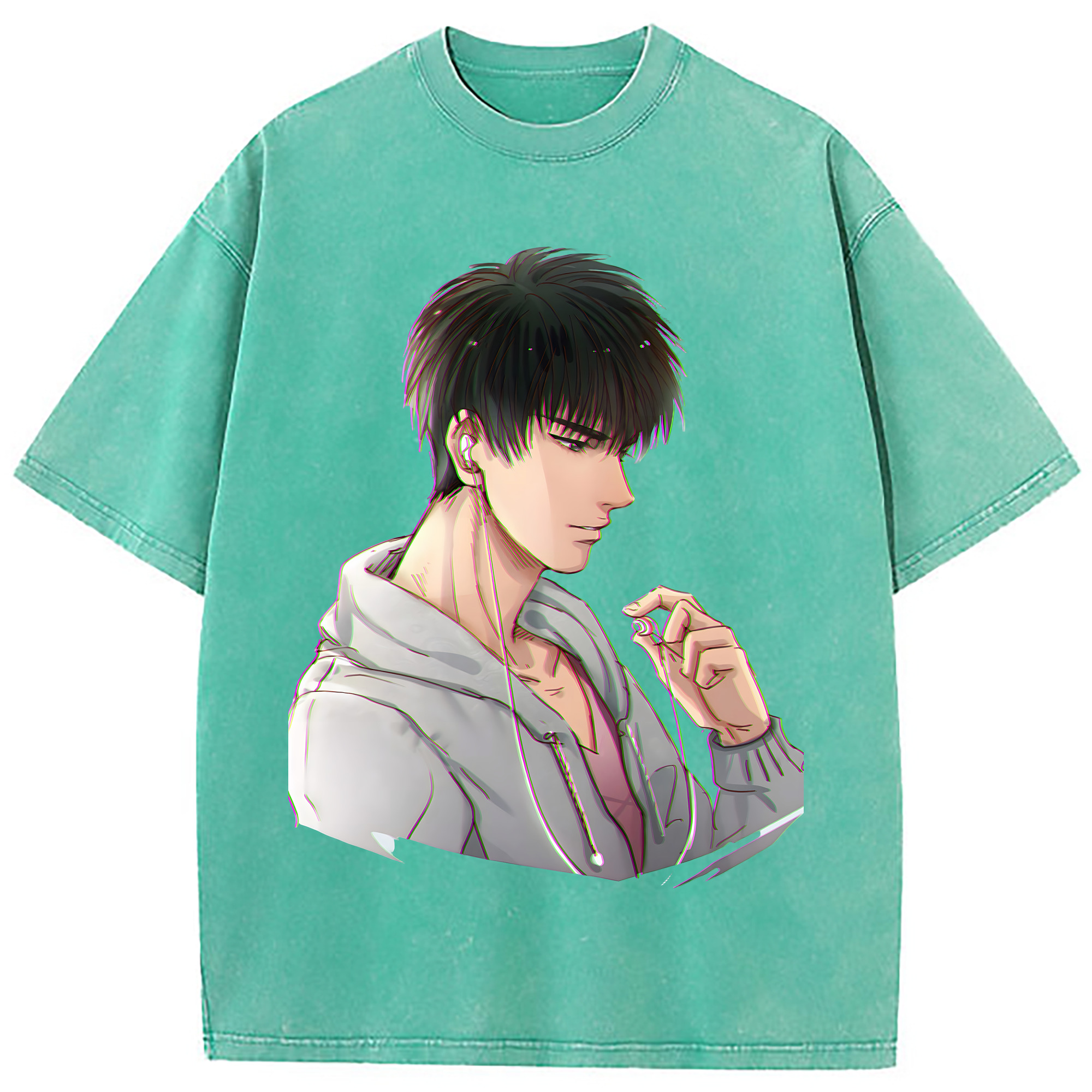 （画像用） SLAM DUNK／スラムダンク 綿100% ヴィンテージ風 半袖Tシャツ（フロントプリント）